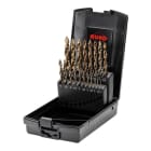 RUKO - ULTIMATECUT Spiralbohrer-Satz DIN 338 Typ FLOWSTEP®, HSSE-Co 5 in Kunststoffkassette - 19 tlg.