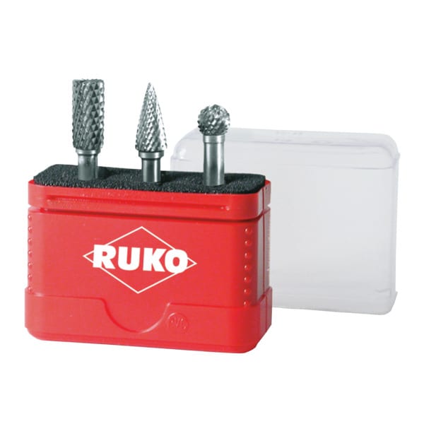 RUKO - Hartmetall-Frässtifte-Satz HM in Mini-Box