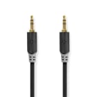 NEDIS - Audiokabel Stereo 3.5mm Stecker - Stecker vergoldet 1m anth