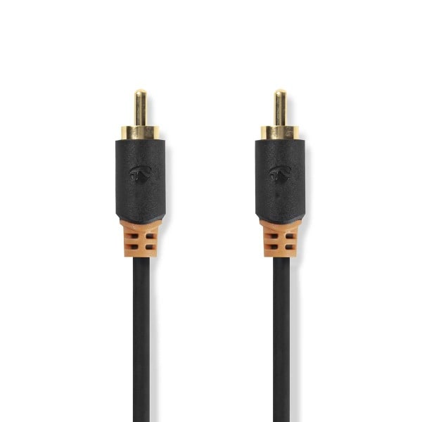 NEDIS - Audiokabel Digital RCA Stecker - RCA St. vergoldet 2m anth