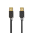 NEDIS - USB-Kabel 2.0 USB-A St. - USB-A St. 480Mbps verg PVC 2m anth