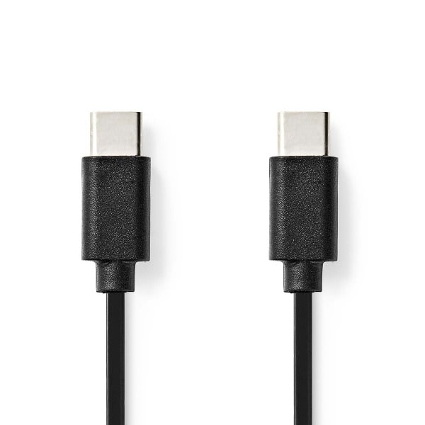 NEDIS - USB-Kabel 2.0 2xUSB-C Stecker vernickelt PVC 1m sw