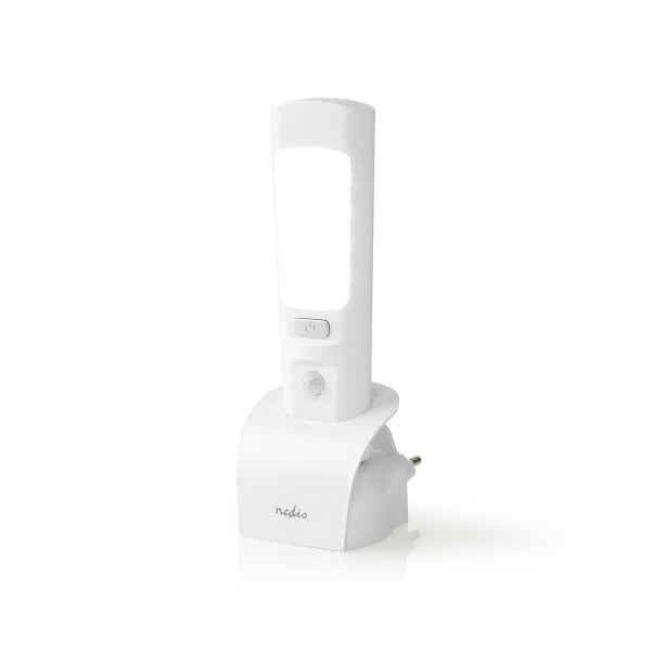 NEDIS - LED-Licht-Taschenlampe Netz 1.3W Wiederaufl. 37lm LW:3m ws