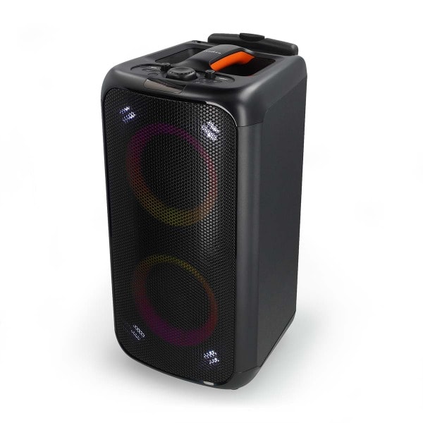 NEDIS - Party Lautsprecher BT 240W Akku 5Std MP3/USB/AUX Partyl. sw