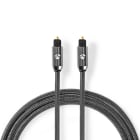 NEDIS - Audiokabel Optisch Toslink St. - Toslink St. Baumw. 1m grau
