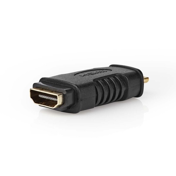 NEDIS - HDMI-Adapter MiniSt-Ausg gerade vergoldet sw