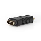 NEDIS - HDMI-Adapter MiniSt-Ausg gerade vergoldet sw