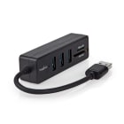 NEDIS - USB-Hub 5-Ports 3xUSB-A Buchse USB 3.2 Gen1 SD+MicroSD sw