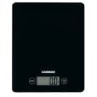 MELISSA - Küchenwaage b.5kg 1gTeilung Tara LCD Glas/Kunstst. sw
