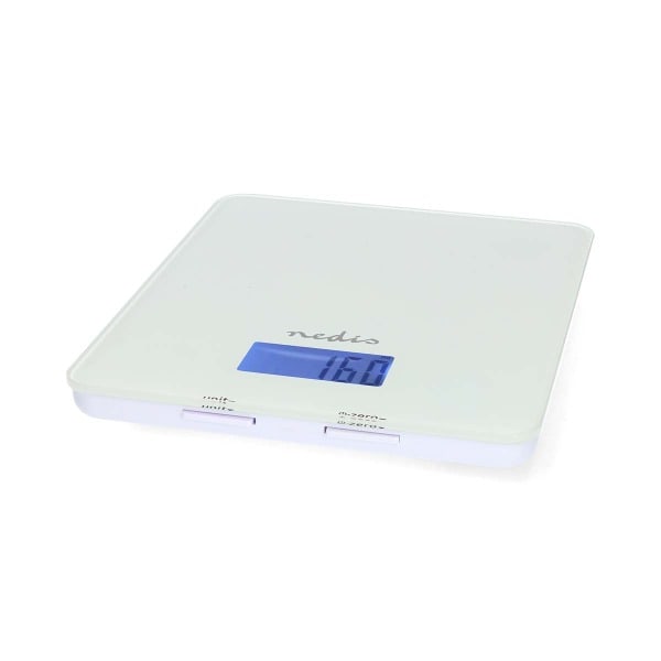 NEDIS - Küchenwaage b.5kg 1gTeilung Tara BT LCD inkl.3xAAA ws