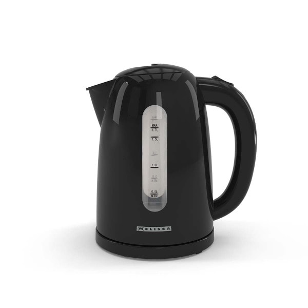 MELISSA - Elektrischer Wasserkocher 1,7l 2200W 360° Pirouettenboden Schwarz