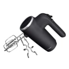 GASTRONOMA - Handmixer 500 W 6 Geschwindigkeiten Turbo 2 Quirle / 2 Knethaken gummiert sw