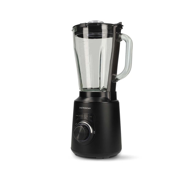 GASTRONOMA - Blender 1500W 1,5L-Glaskrug Variable Geschwindigkeit + Puls 4Edstklingen Schwarz
