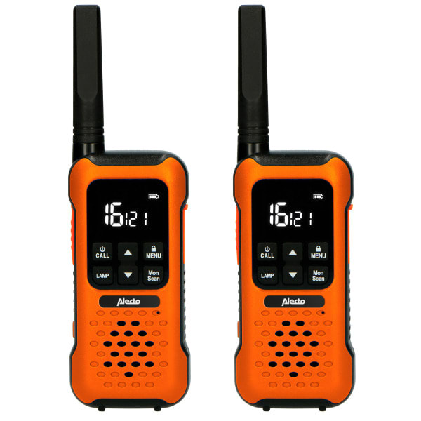 ALECTO - Walkie-Talkie Set 2 Handsets Bis 10km 16 PTT / VOX 110 h Standby Orange