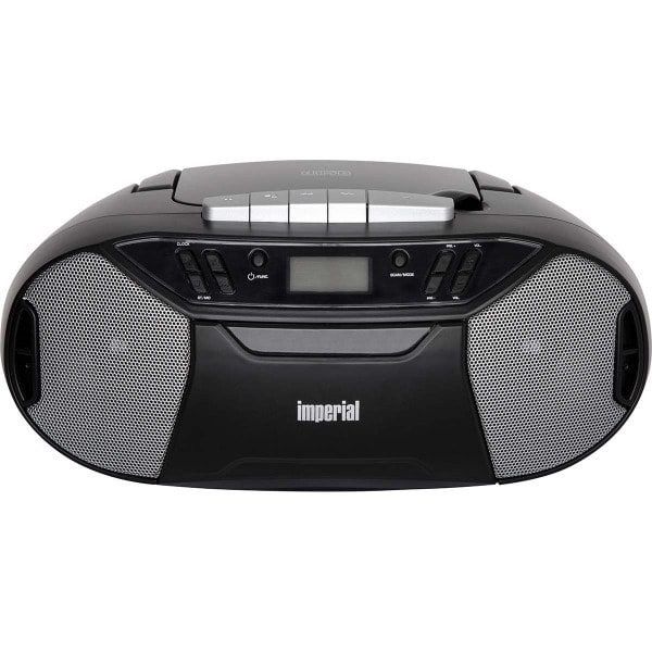 IMPERIAL - PBB 1 Compacte tragbare Boombox mit CD-Player, Kassettendeck und FM-Radio