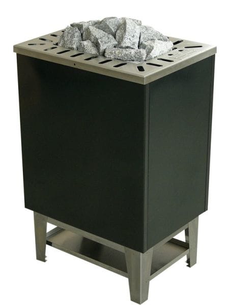 LANG - S 33 - 9 kW Saunaofen anthrazitschwarz Standmodell