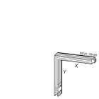 SIEMENS - BD2A-400-LH KNIE HINTEN X 0,36M / Y 0,36M 1 60A-400A