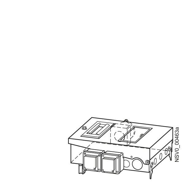 SIEMENS - BD2-AK2M2/2SD163CEE165A163 ABGANGSKASTEN 16A / 1 X 3 POLIG MCB(B) + 1 X 5 POL...