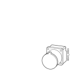 SIEMENS - BD2-CEE165 EINBAUSATZ CEE-STECKDOSE 5 POLI G16A