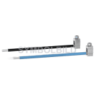 BURISCH - Verdrahtungsbrücke 10mm² 420mm sw, Enden 1x AE isol., 1x QKS M5 isol.