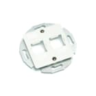 COMMSCOPE - Anschlussdose 2-fach, UP, gerade, M-Serie, mit Zentralplatte 50x50mm