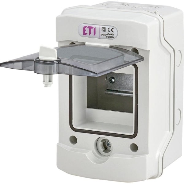 ETI - Feuchtraum Aufputzverteiler IP65, 1-reihig, 4TE