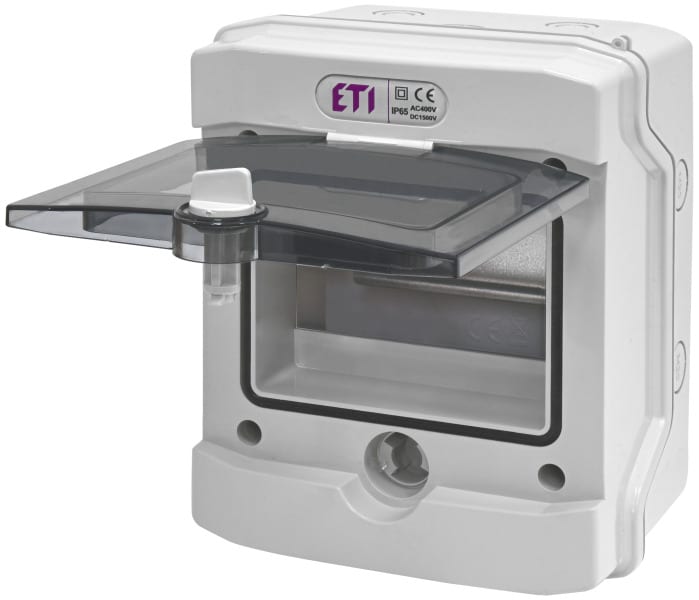 ETI - Feuchtraum Aufputzverteiler IP65, 1-reihig, 6TE