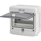 ETI - Feuchtraum Aufputzverteiler IP65, 1-reihig, 8TE