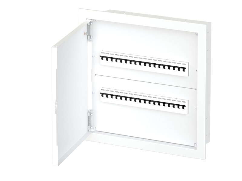 ETI - UP Feldverteiler IP30 2-reihig je 18TE, Metall, weiß