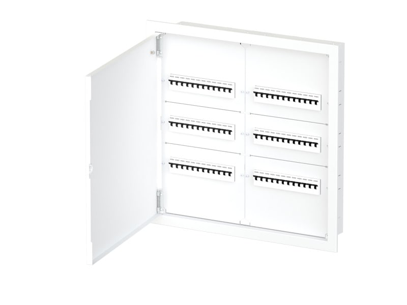 ETI - UP Feldverteiler IP30 3-reihig je 2x12TE, Metall, weiß