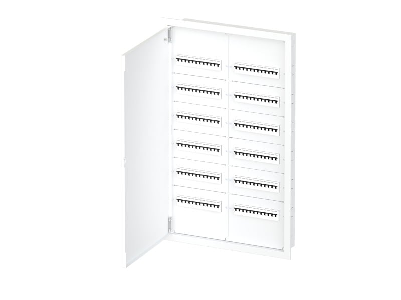ETI - UP Feldverteiler IP30 6-reihig je 2x12TE, Metall, weiß