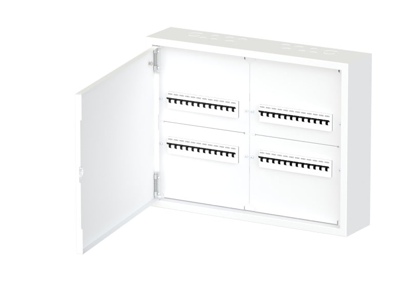 ETI - AP Feldverteiler IP30 2-reihig je 2x12TE, Metall, weiß