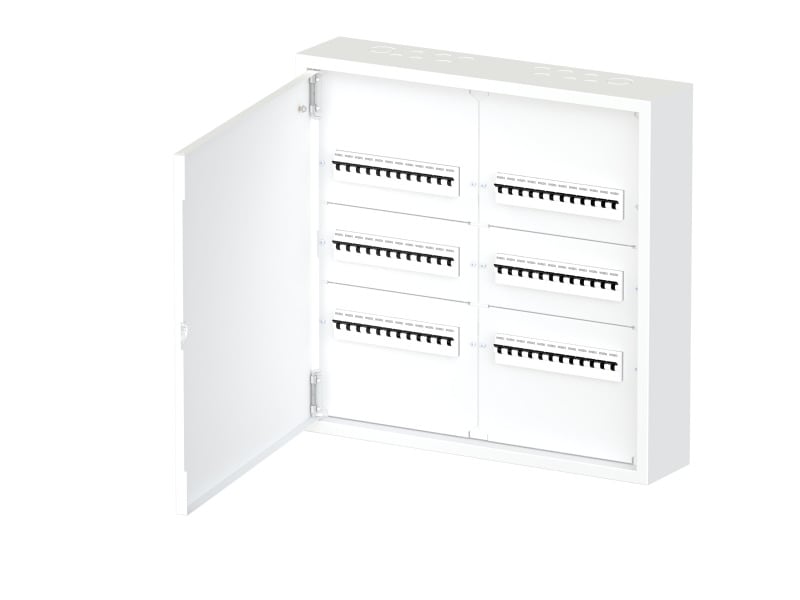 ETI - AP Feldverteiler IP30 3-reihig je 2x12TE, Metall, weiß