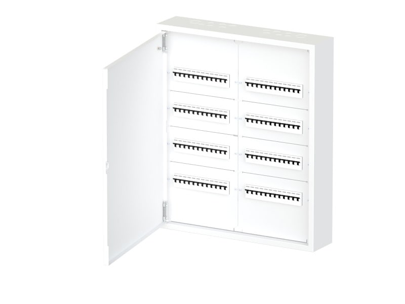 ETI - AP Feldverteiler IP30 4-reihig je 2x12TE, Metall, weiß
