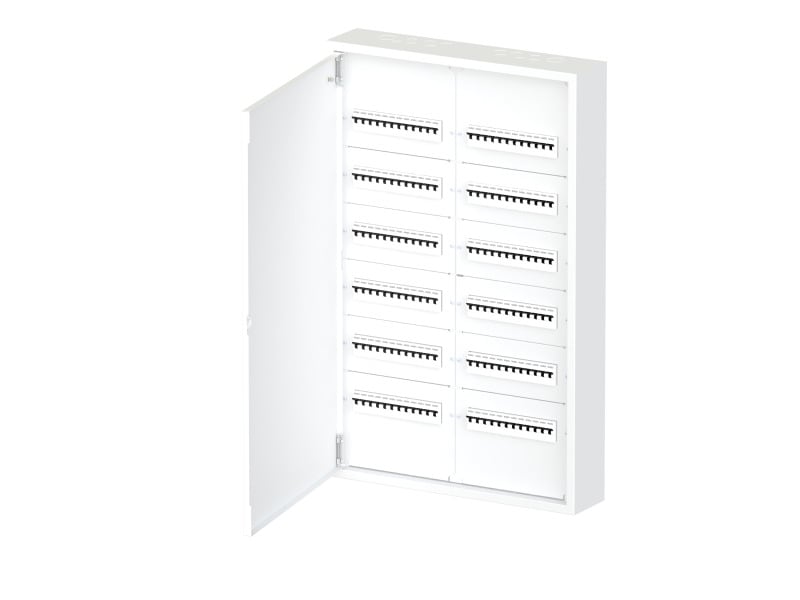 ETI - AP Feldverteiler IP30 6-reihig je 2x12TE, Metall, weiß