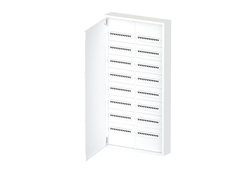 ETI - AP Feldverteiler IP30 8-reihig je 2x12TE, Metall, weiß