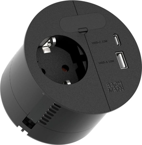 BACHMANN - LOOP IN CHARGE 1xCEE7/3 1xUSB A/C 22W 1xKBD 2,0m CEE7/7