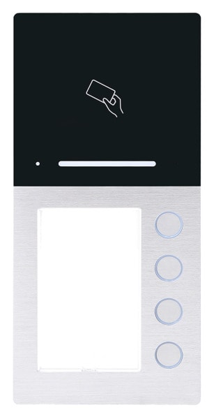 HHG - Audio Außenstation Aufputz 4-Fam. mit RFID und BT 2-Draht