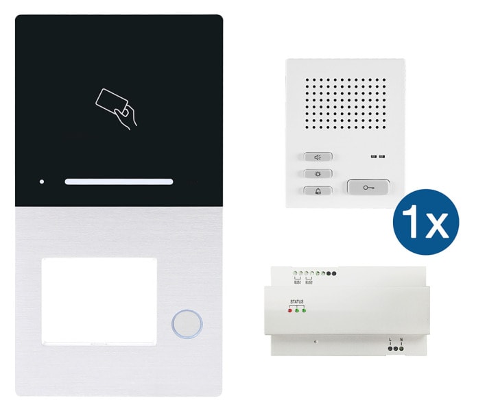 HHG - Audio Aufputz 1-Fam. Set mit RFID und BT 2-Draht