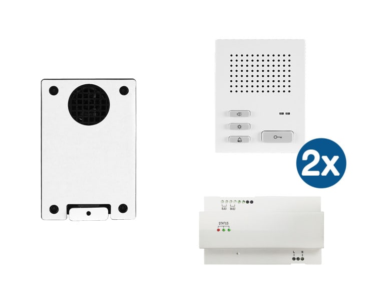 HHG - Audio Einbau 2-Familienhaus Set 2-Draht