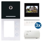 HHG - Video Aufputz 3-Familienhaus Set Basic 2-Draht
