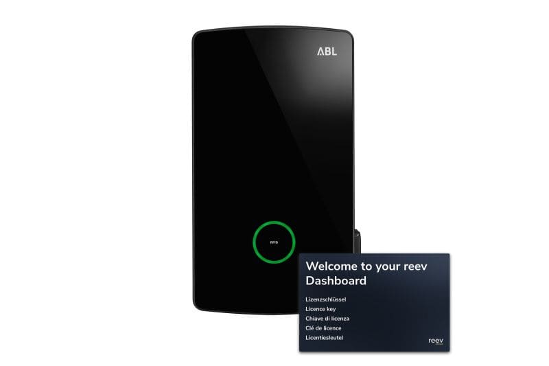ABL E-MOBILITY - Wallbox eM4 Single reev ready Extender eichrechtskonform mit Ladesteckdose 22 kW