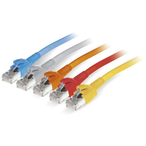 DÄTWYLER - Patchkabel Kat.6A S/FTP halogenfrei LSHF(LSOH) 0,5m weiß