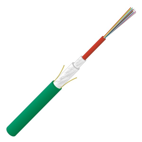 DÄTWYLER - LWL Kabel Multimode U-DQ(ZN)BH 24G50/125µm OM4 Dca 3,5kN grün