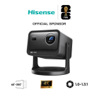 HISENSE - Mini-Laser-Projektor 65-300'' UHD 2500 ANSI Lumen 60Hz WLAN BT