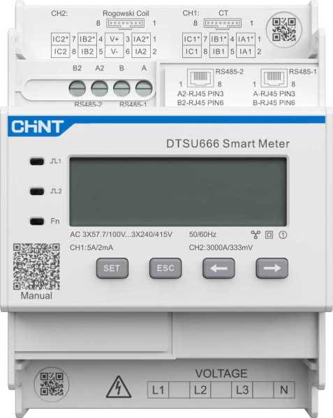 FOXESS - Energiezähler für G-Max, 1000A, inkl Stromwandler 1000 A / 333mV