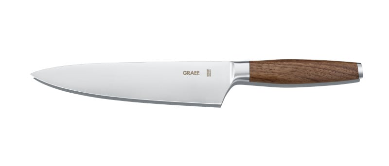 GRAEF - Kochmesser 200mm Edelstahlklinge rostfrei Walnussholz