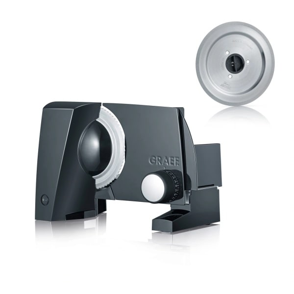 GRAEF - Allesschneider 170W 2xD17cm Wellenschliff+glatt 0-20mm Dauerschaltung sw