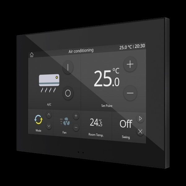ZENNIO - Z70 v2. Kapazitives Farb 7''-Touchpanel-Schwarz