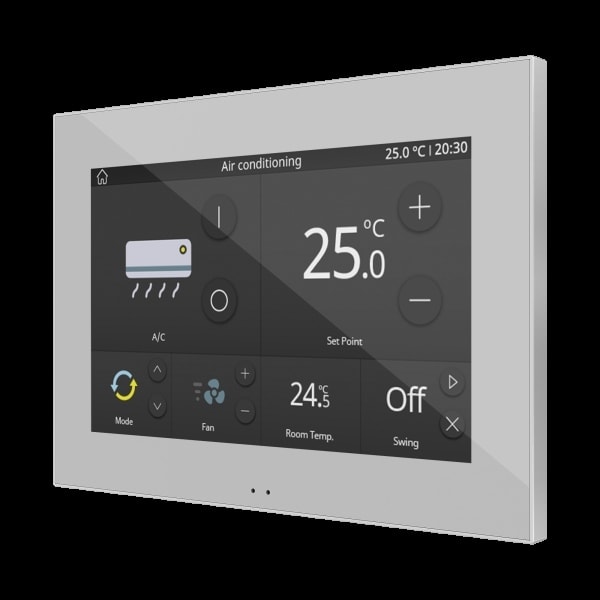 ZENNIO - Z70 v2. Kapazitives Farb 7''-Touchpanel-Silber
